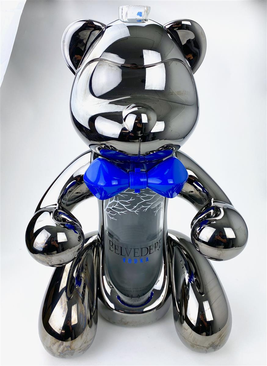 1x Belvedere Vodka Glorifier LED Bear Silver 3l