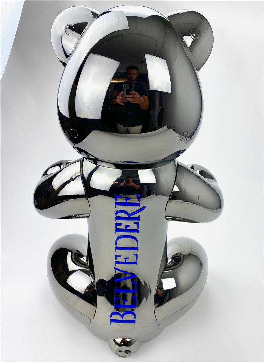 1x Belvedere Vodka Glorifier LED Bear Silver 3l – View 6