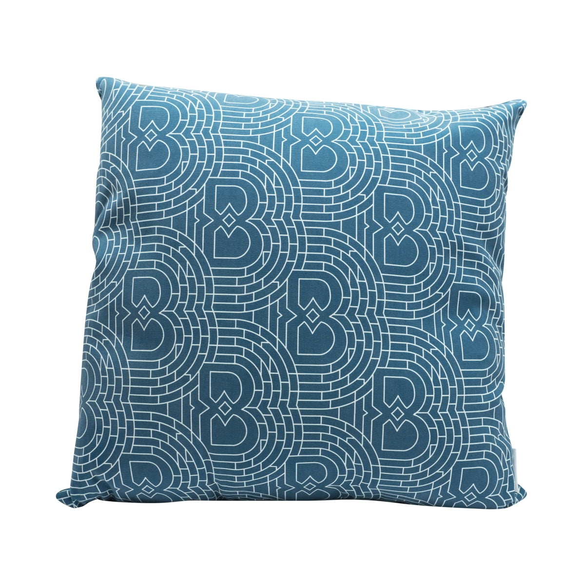 1x Belvedere Vodka cushion, blue with white logo