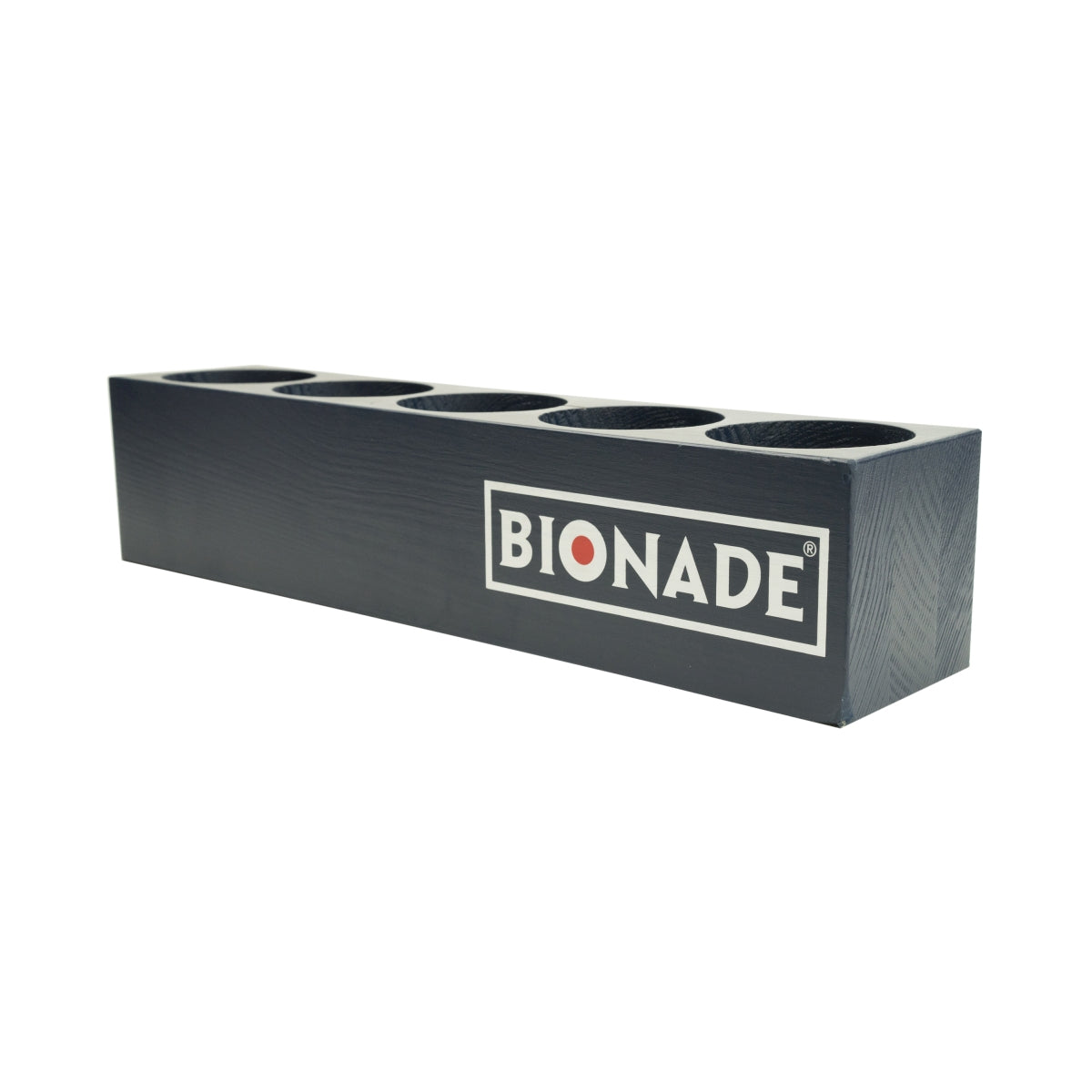 1x Bionade Soft Drinks Glorifier Display Wood Blue 5 Bottles