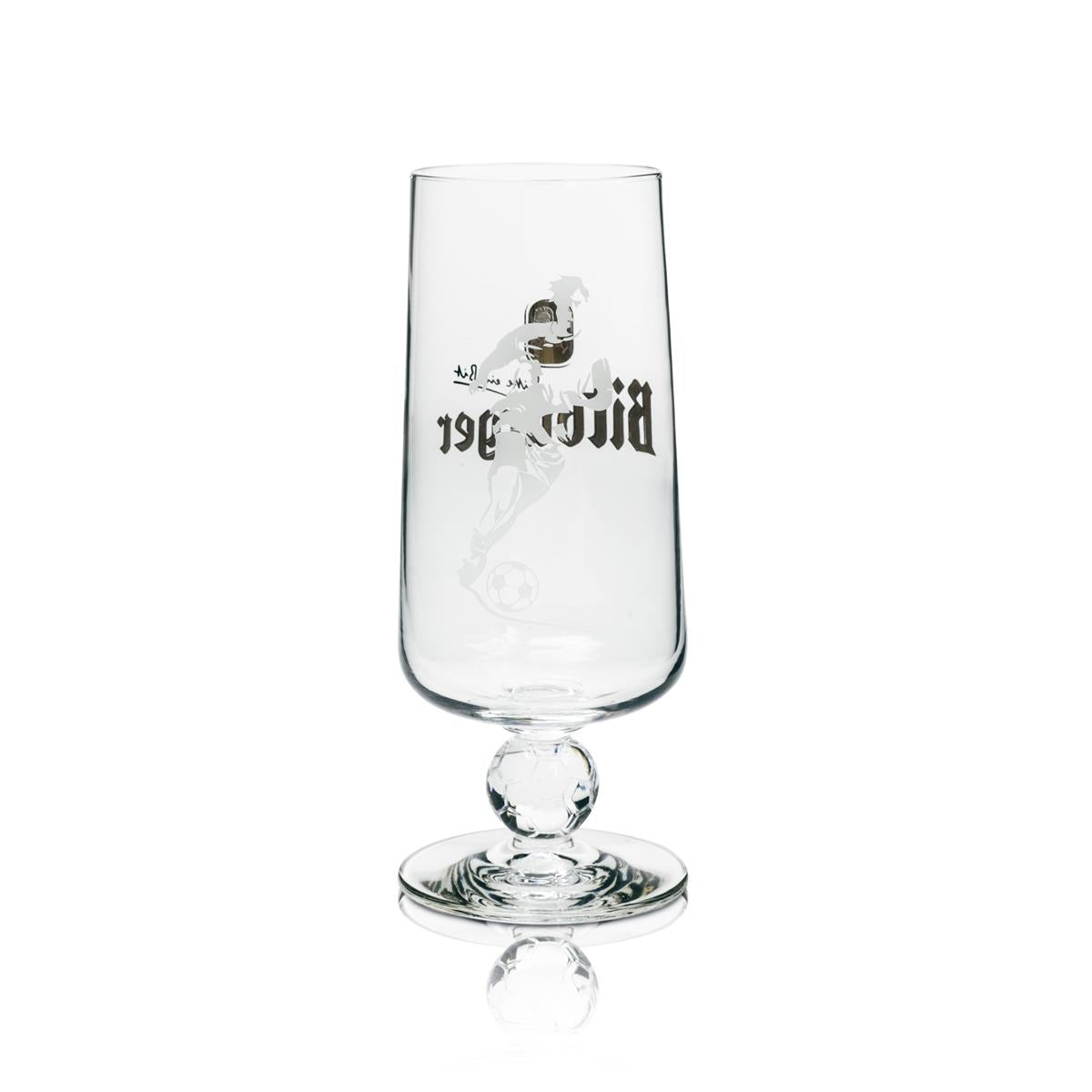 1x Bitburger Beer Glass 0.25l Soccer Edition Individually Packaged – View 3
