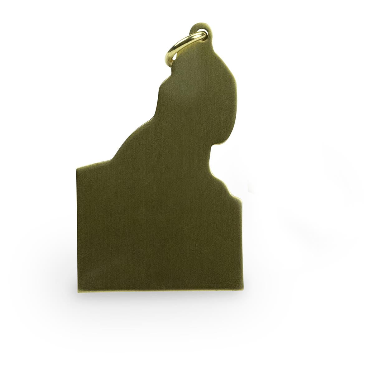 1x Bitburger beer key ring in gold with men's logo – View 2