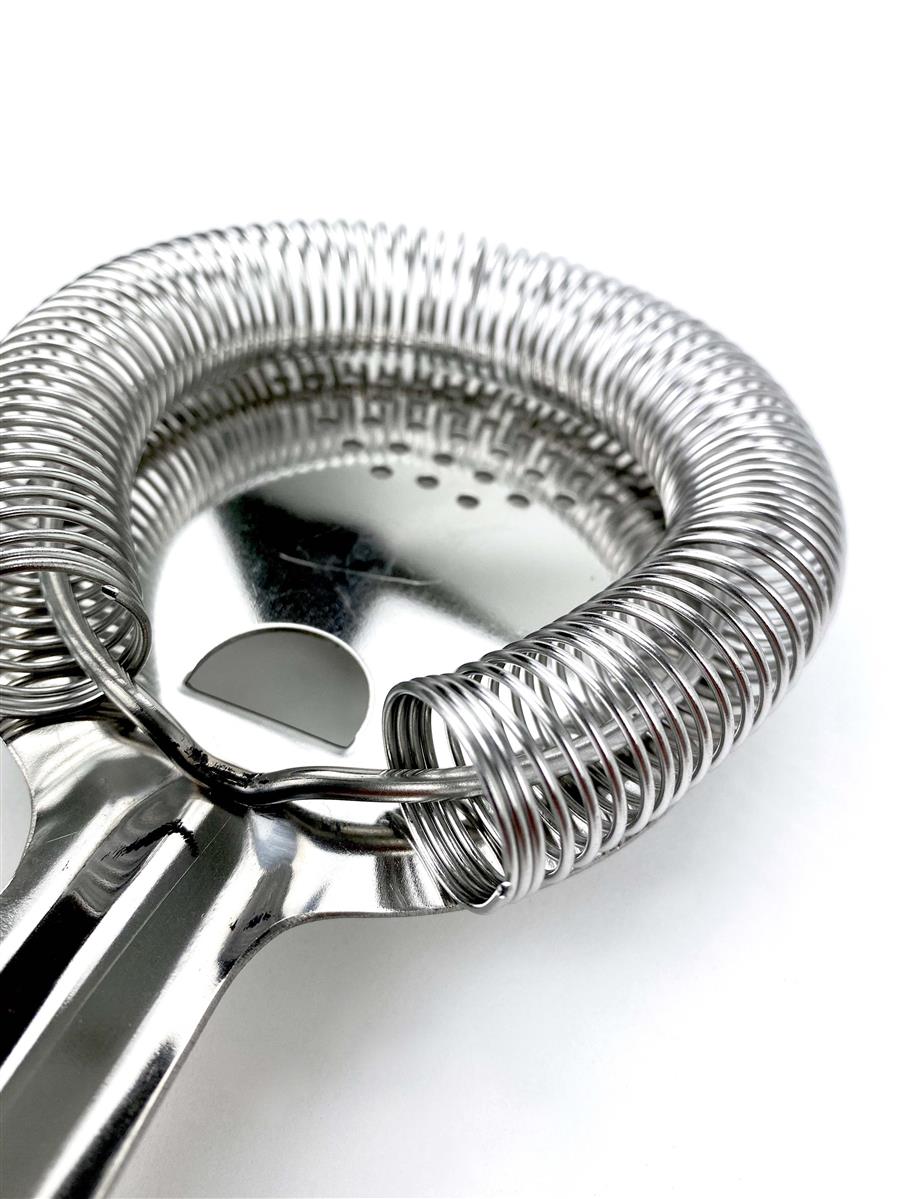 1x Bols liqueur bar strainer, silver metal – View 2
