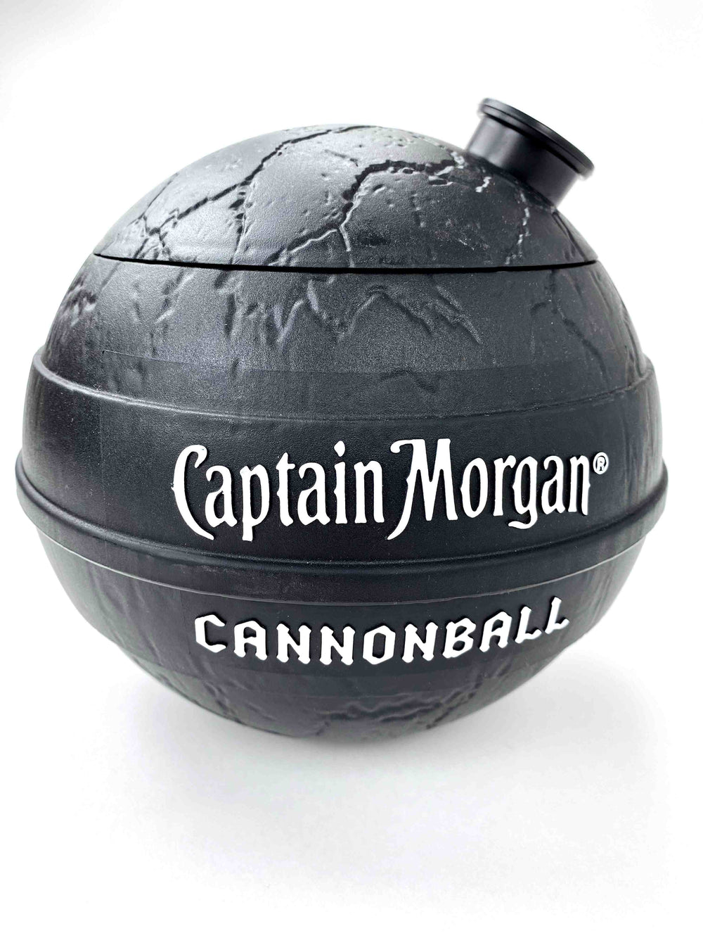 1x Captain Morgan Rum Cooler Cannonball black rough