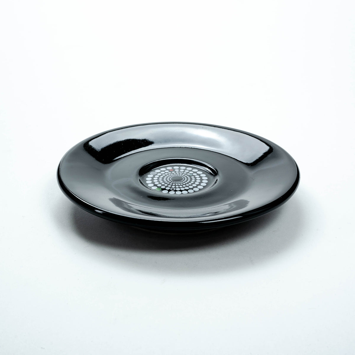 1x Chaqwa coffee saucer, black, 12 cm