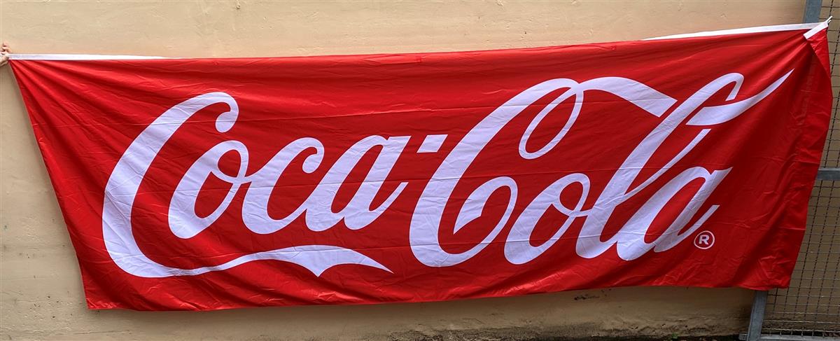 1x Coca Cola soft drinks flag XL banner 400 x 150