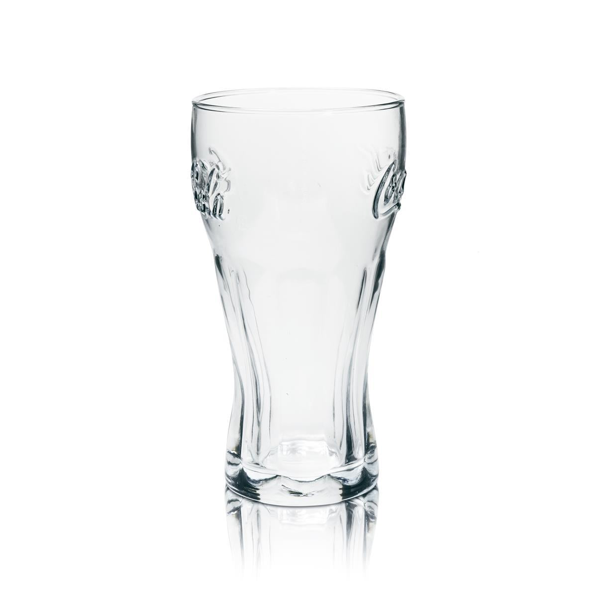 1x Coca Cola soft drink glass 0.3 l relief gift packaging – View 3