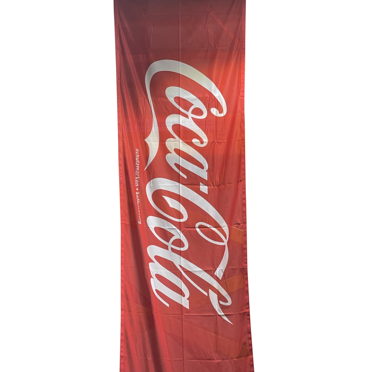 1x Coca Cola soft drink flag, red logo, long – View 2