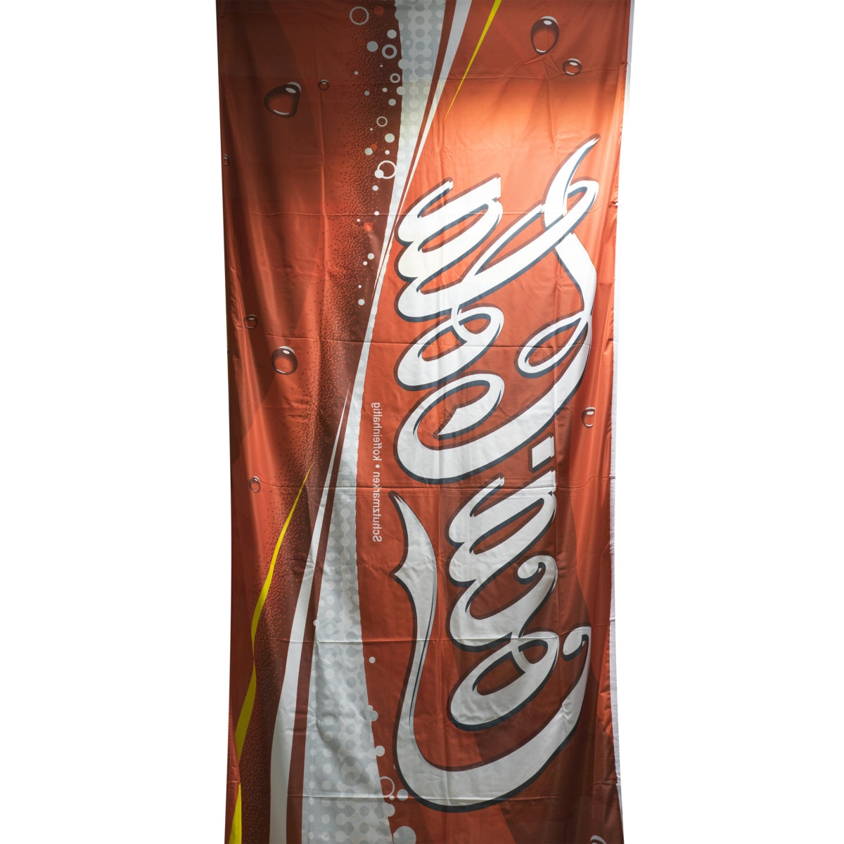 1x Coca Cola soft drink flag, red with logo – View 2