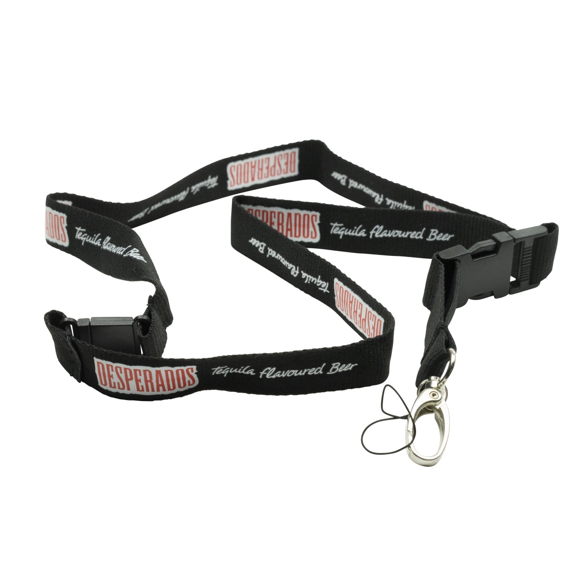 1x Desperados beer lanyard, black, thin strap