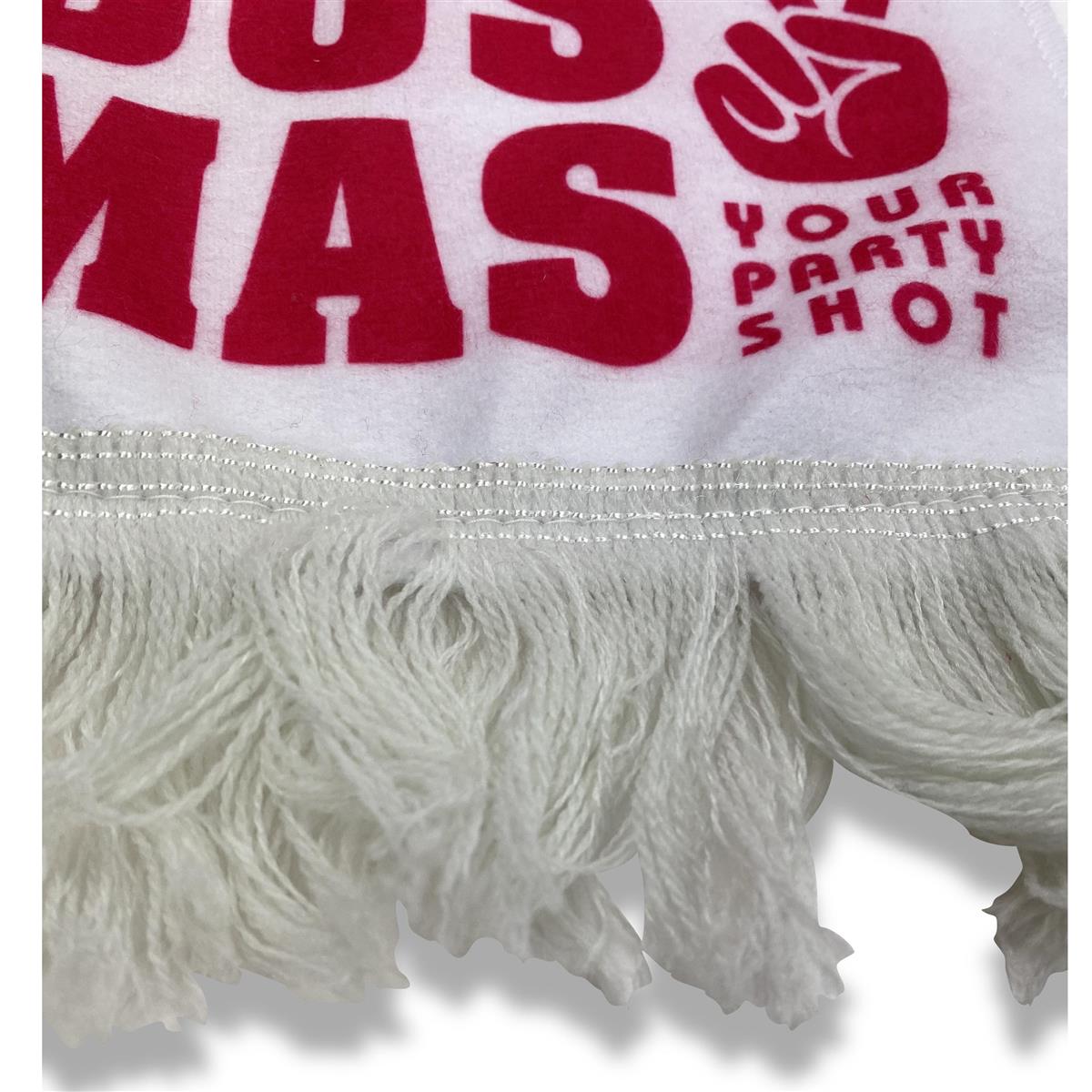 1x Dos Mas liqueur scarf, white and pink – View 3