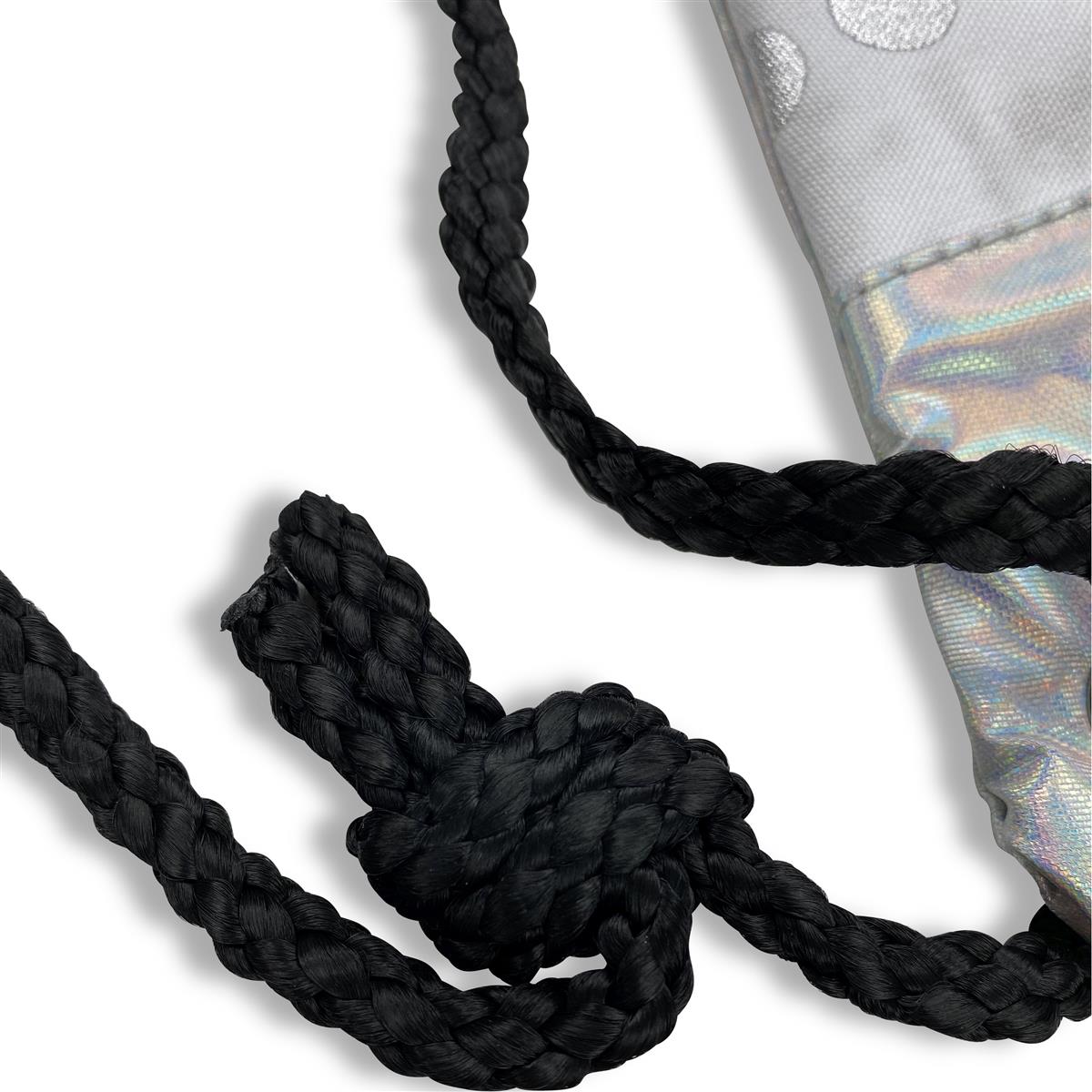 1x Effect Energy Jute Bag, Silver Metallic – View 3