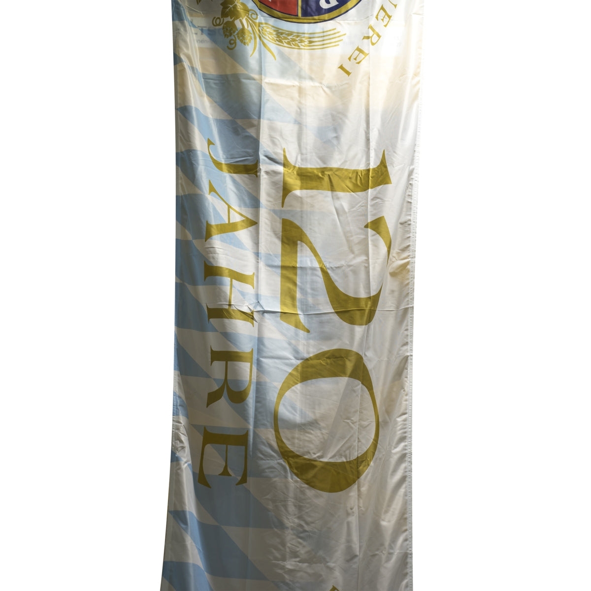 1x Erdinger beer flag, 120 years, light blue – View 2