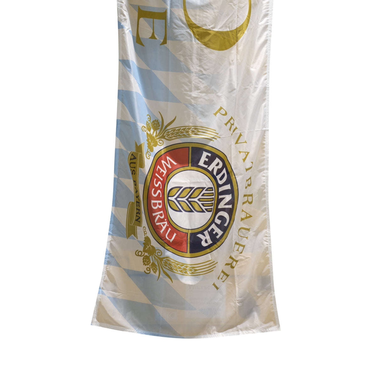 1x Erdinger beer flag, 120 years, light blue – View 3
