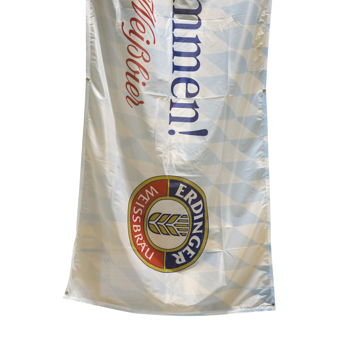 1x Erdinger beer flag Welcome Light blue – View 2