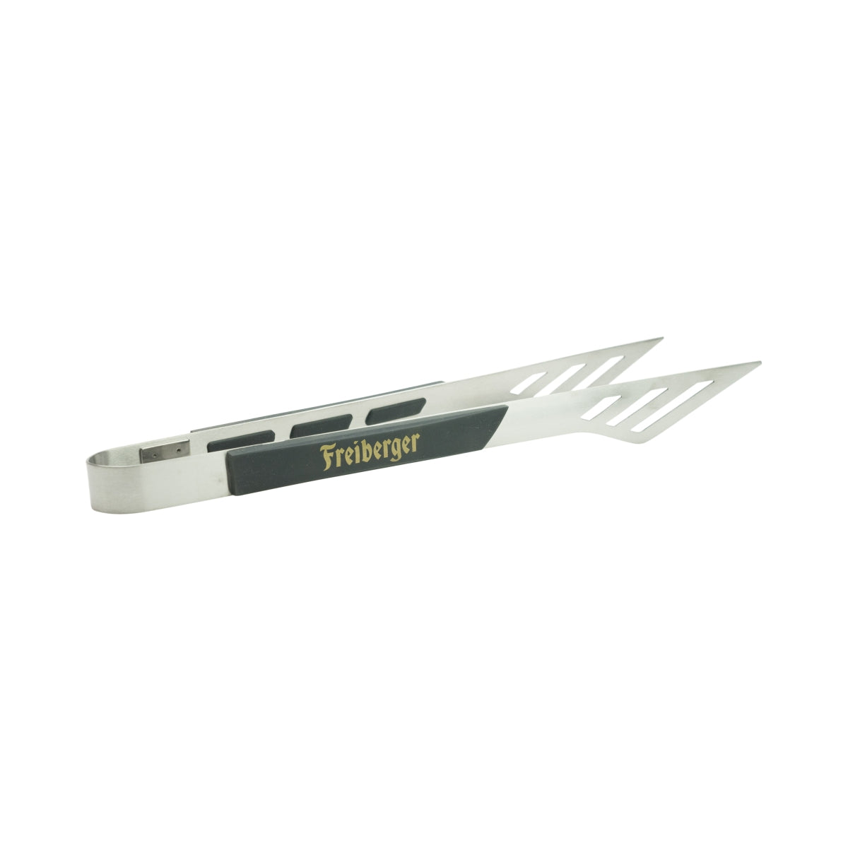 1x Freiberger beer grill tongs, metal with black handle