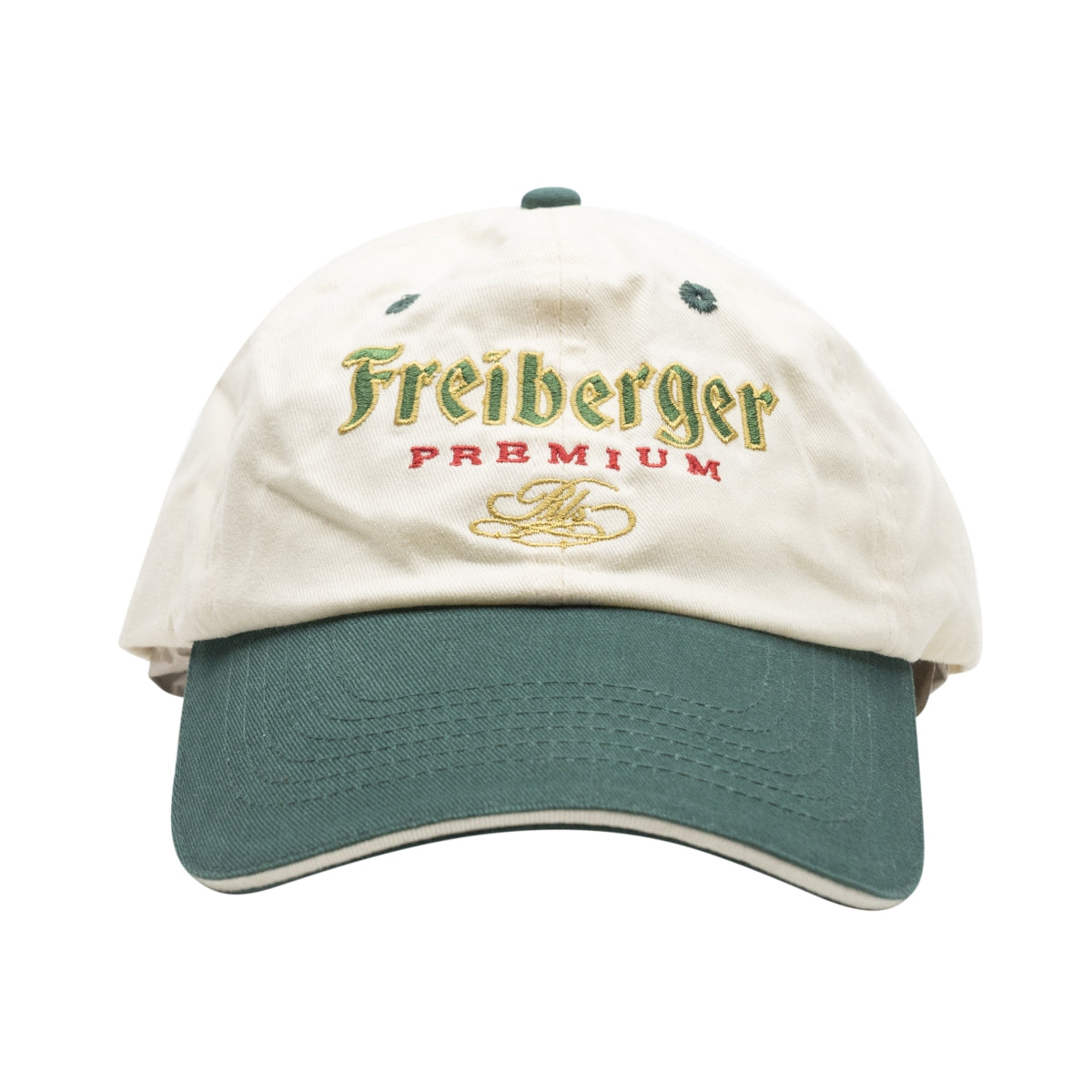 1x Freiberger beer cap baseball cap beige/green – View 2