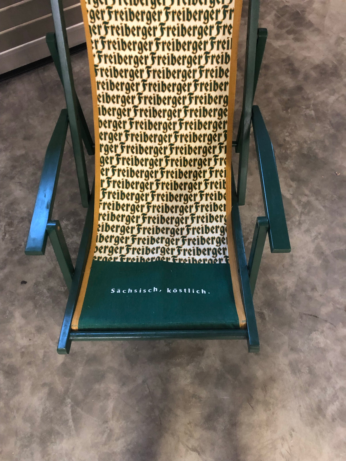 1x Freiberger beer deck chair green – View 3