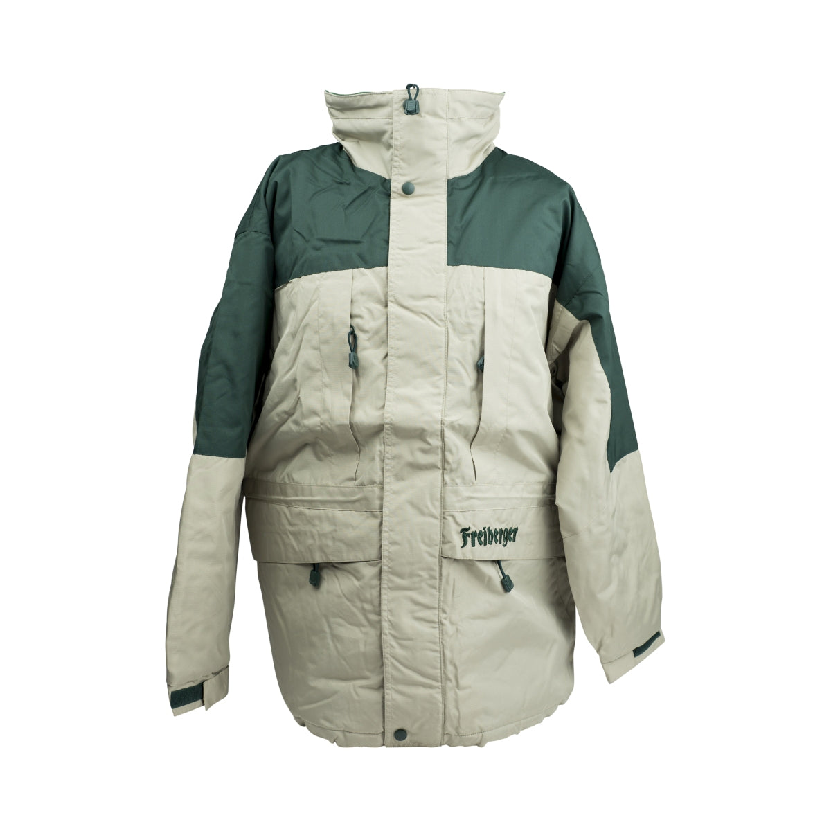 1x Freiberger Beer Winter Jacket Green/Beige Size M