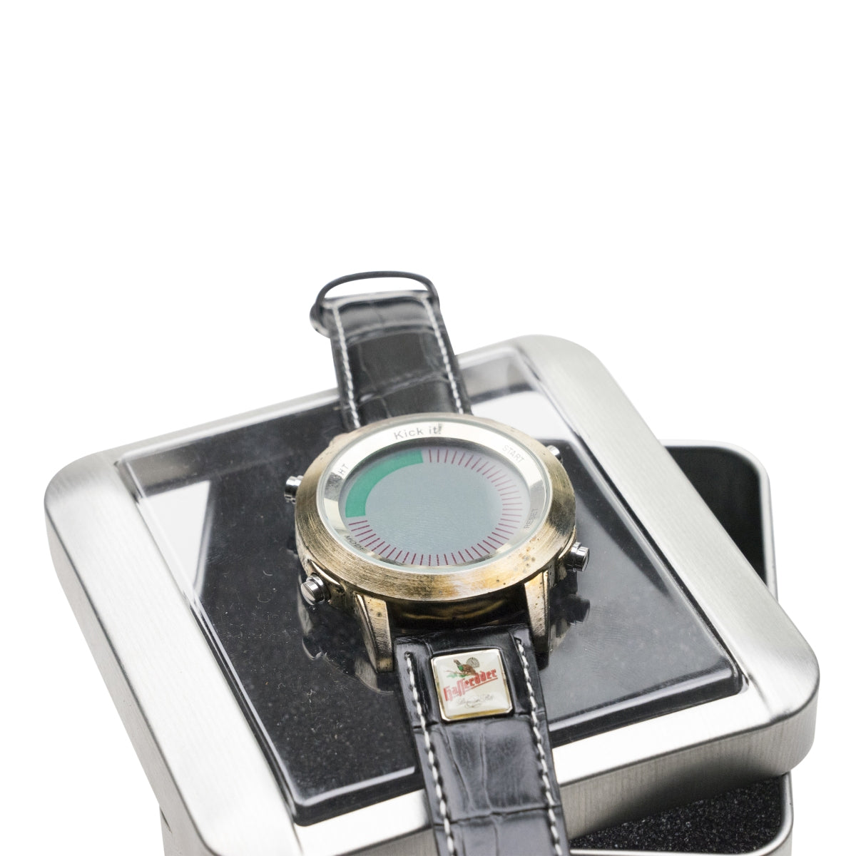 1x Hasseröder beer wristwatch with leather strap – View 3