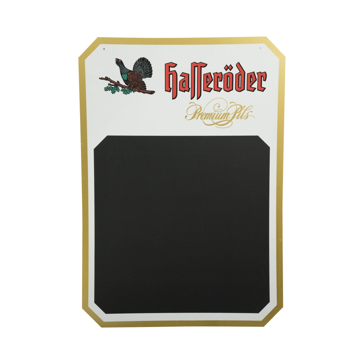 1x Hasseröder Beer Chalkboard White Gold