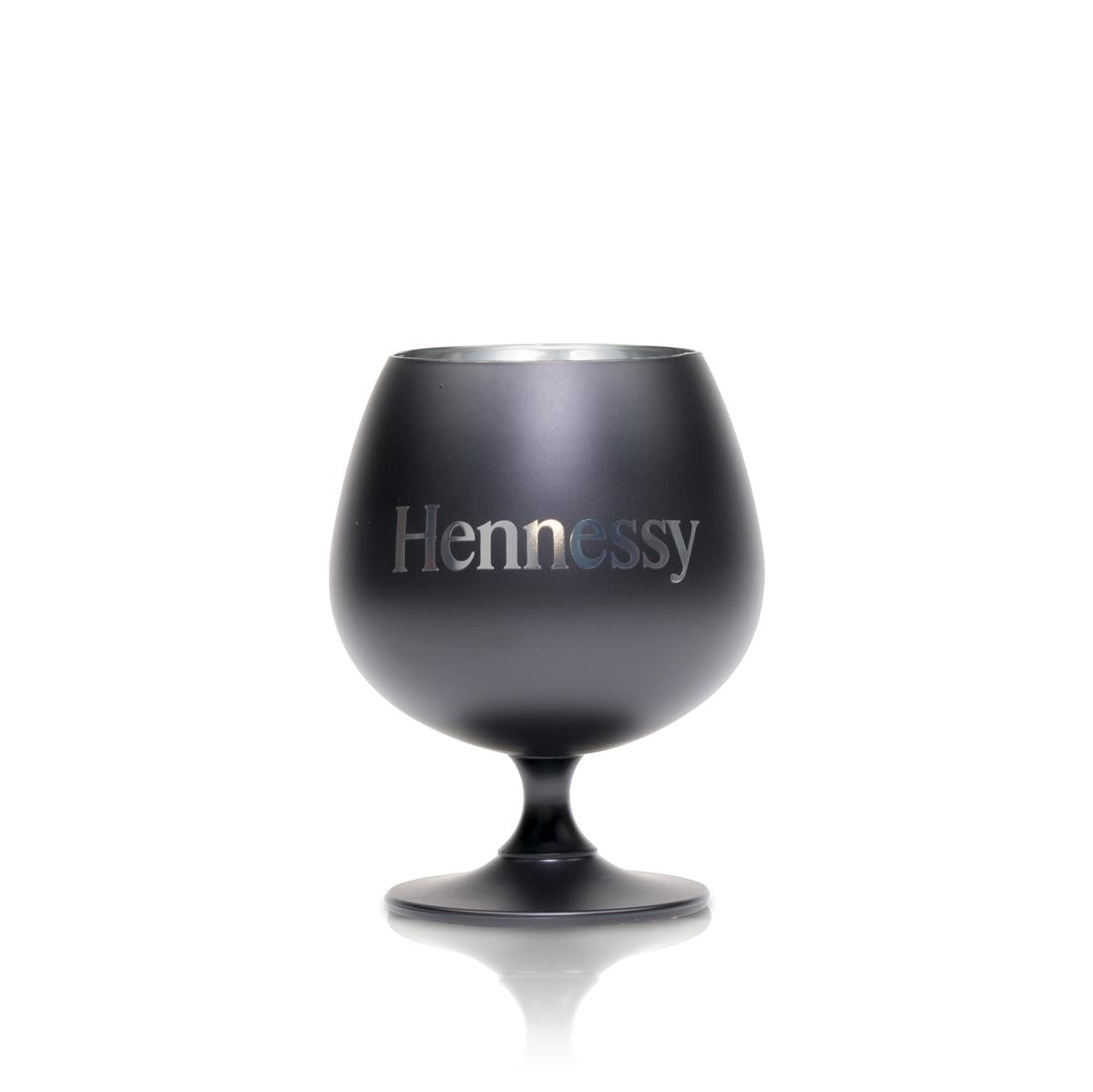 1x Hennessy Cognac Glass Tumbler Black Matt