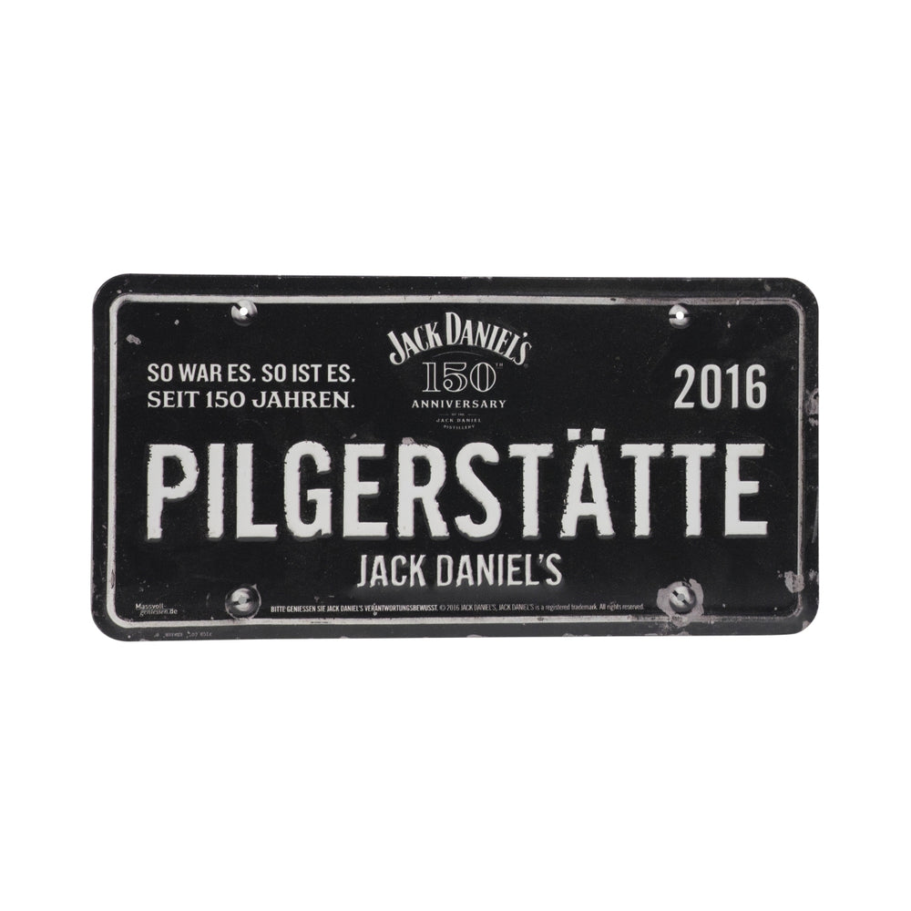 1x Jack Daniels Rum Tin Sign Pilgrimage Site 2016 30.5x15