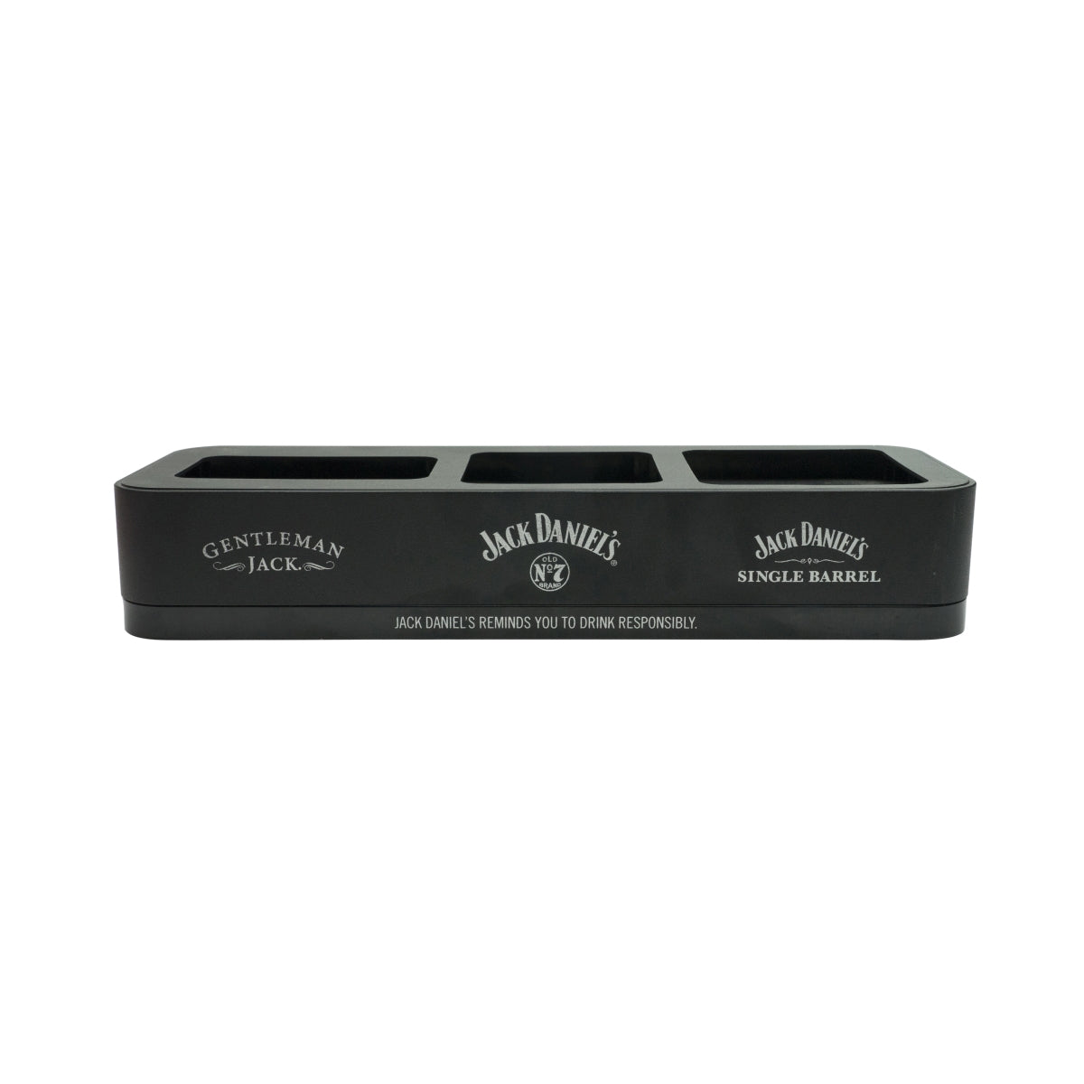 1x Jack Daniels whiskey Glorifier Gentleman Metal 3 Bottles
