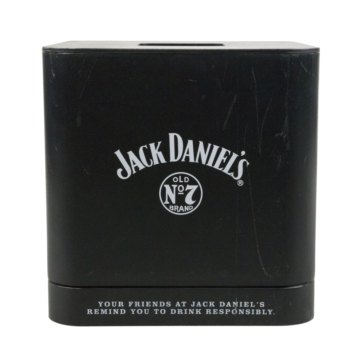 1x Jack Daniels Whiskey Cooler Black Square Ice Box