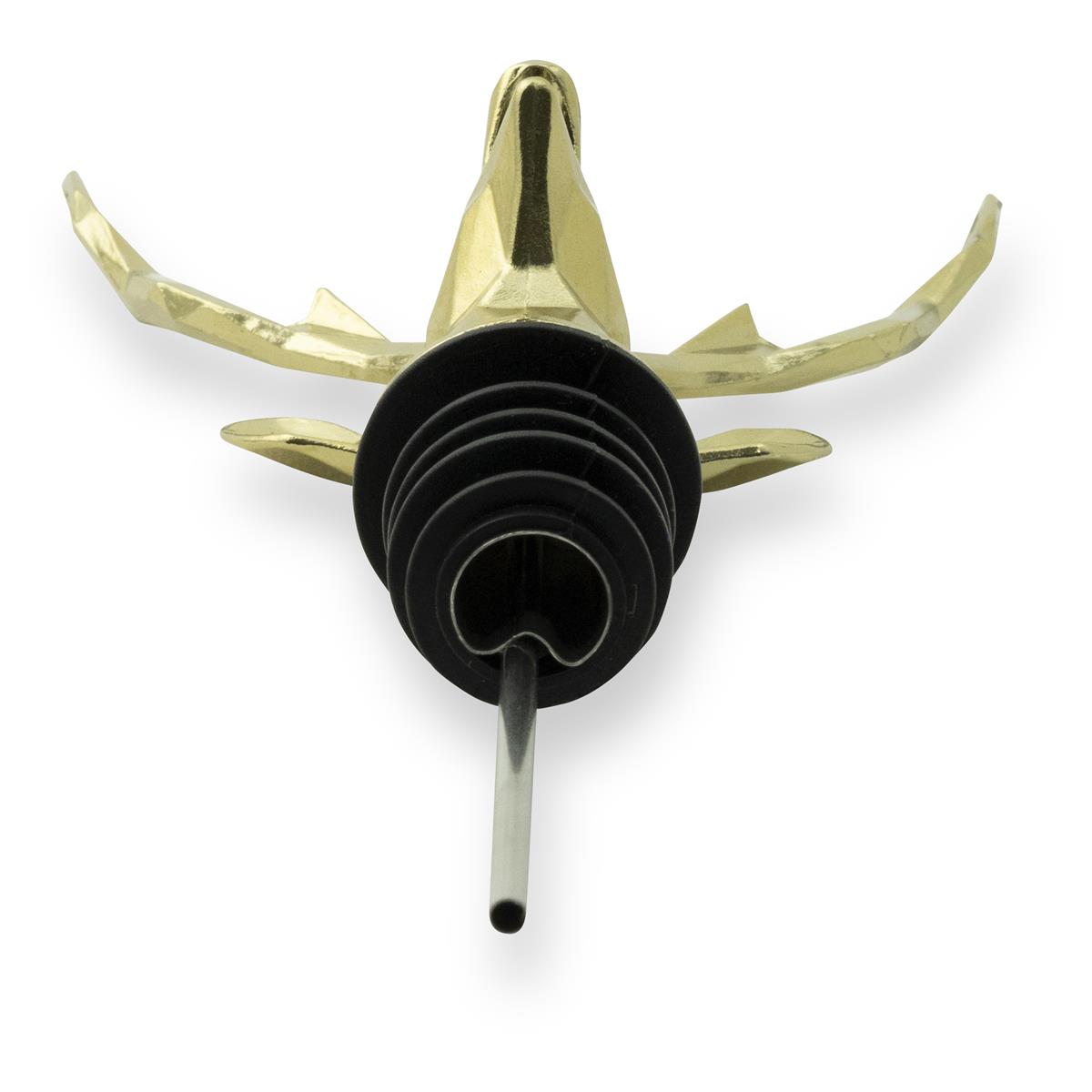 1x Jägermeister liqueur pourer, metal, deer head, gold – View 4