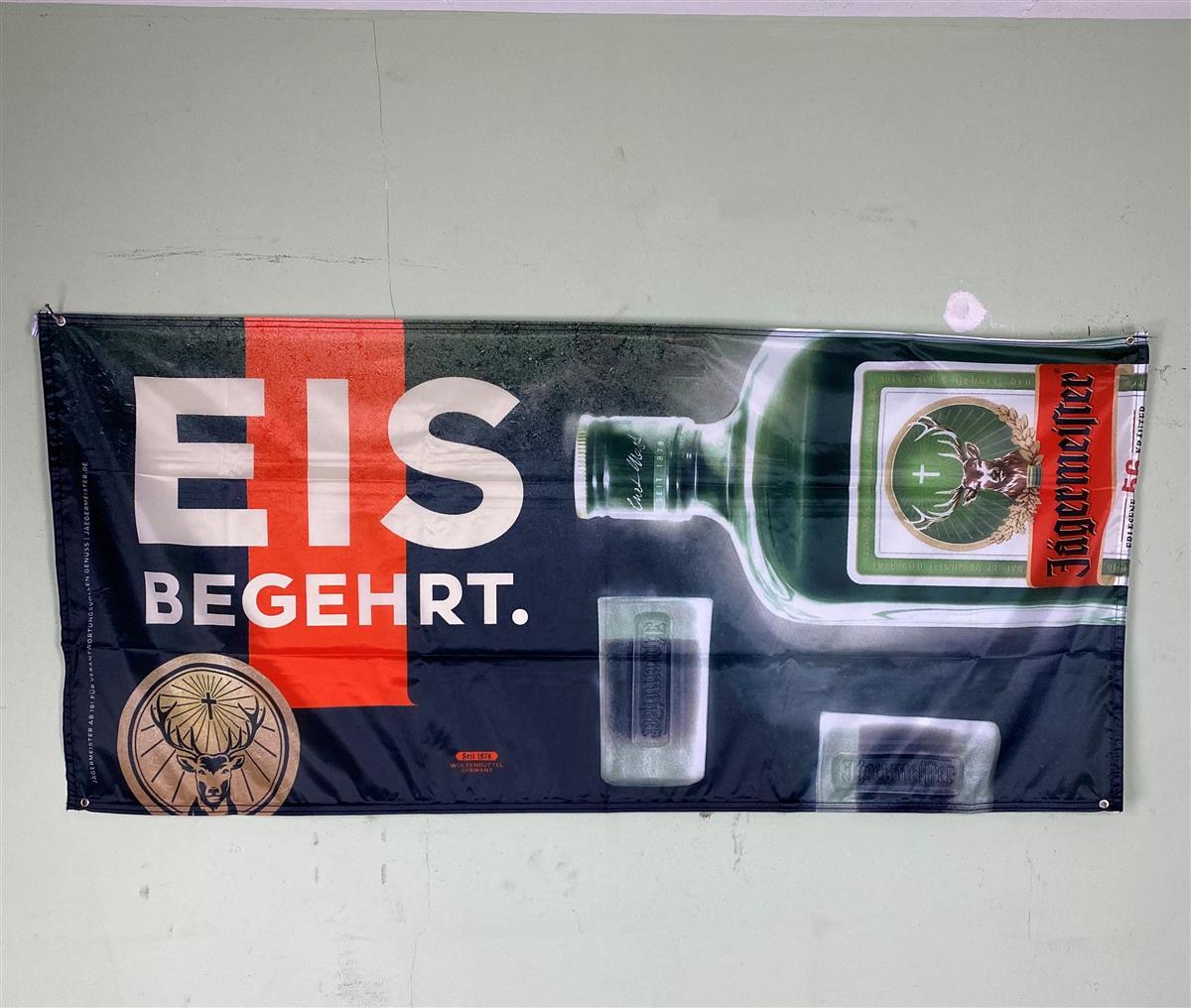 1x Jägermeister liqueur flag ice cream flag 180 x 80