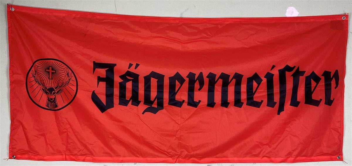 1x Jägermeister liqueur flag orange 180 x 80