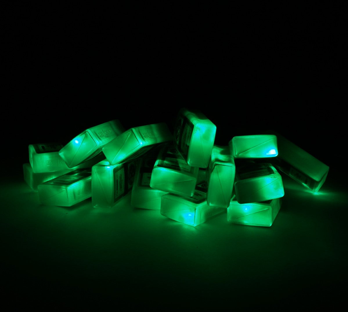 1x Jägermeister liqueur fairy lights mini bottles green – View 3
