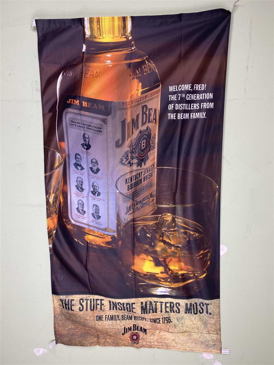 1x Jim Beam Whiskey Flag Bottle 210 x 110 – View 2