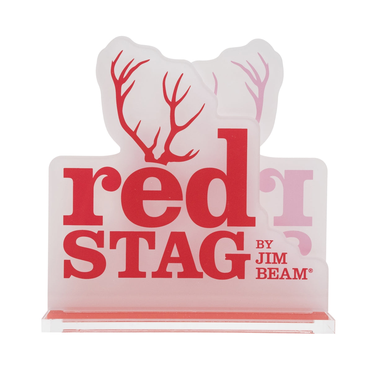1x Jim Beam Whiskey Card Holder Red Stag White/Red