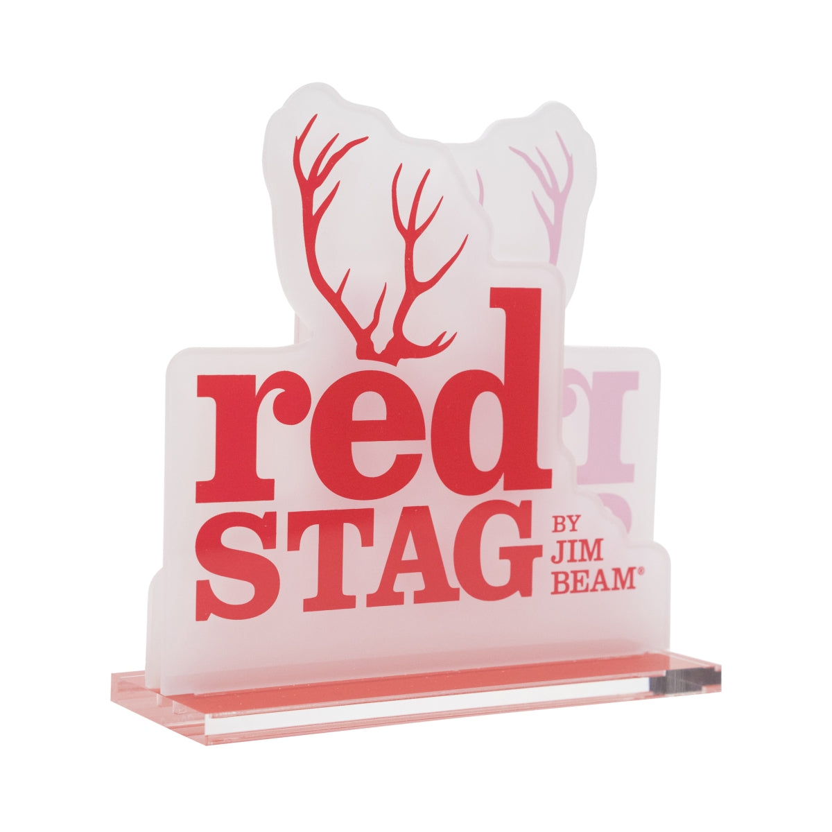 1x Jim Beam Whiskey Card Holder Red Stag White/Red – View 2