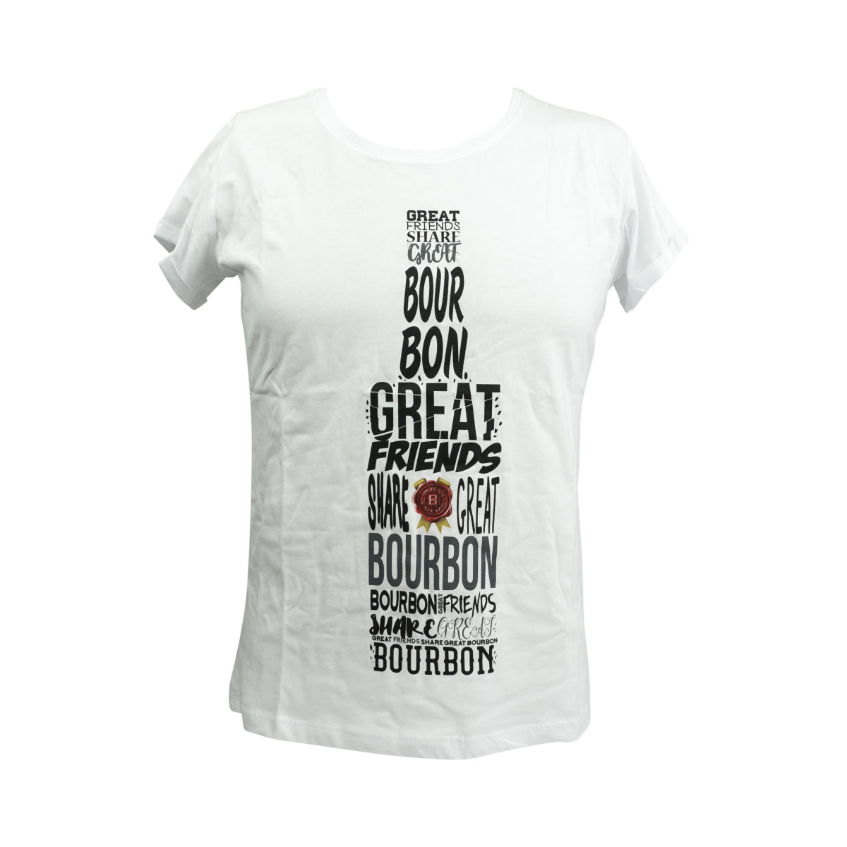 1x Jim Beam Whiskey T-shirt for women, size M, white