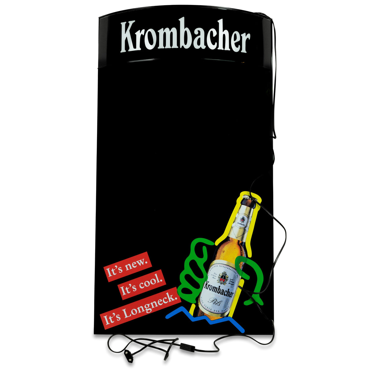 1x Krombacher beer neon sign retro black – View 2