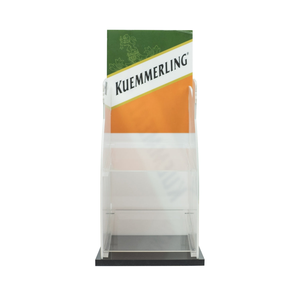 1x Kümmerling liqueur sales display stand, two-tier, plexiglass – View 2