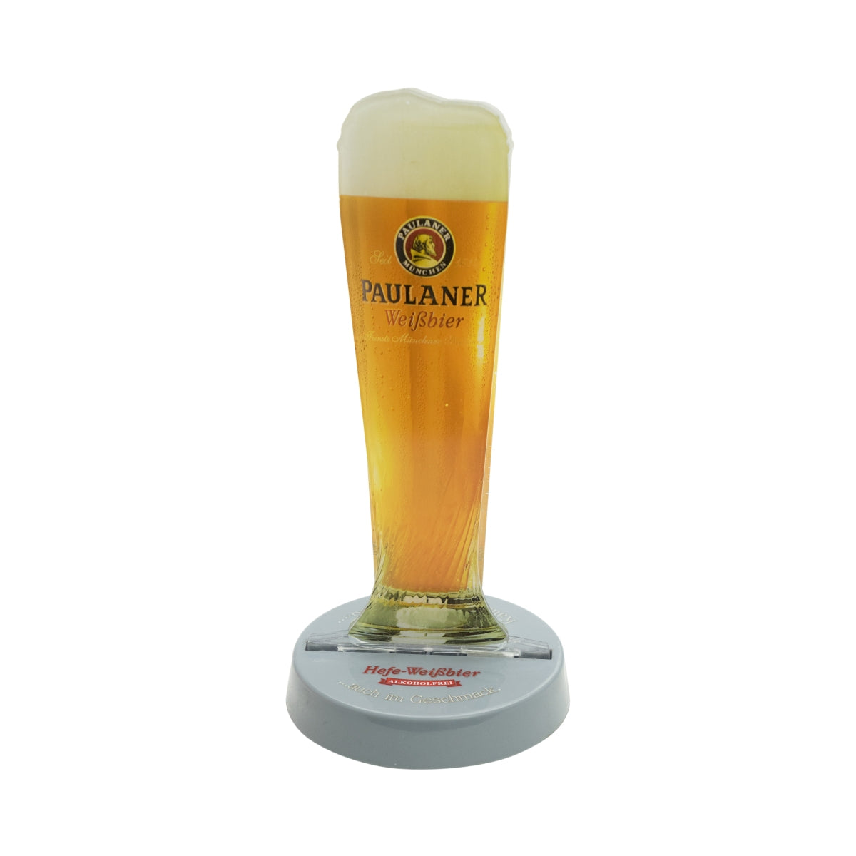 1x Paulaner Beer Table Sign Yeast-Free Wheat Beer