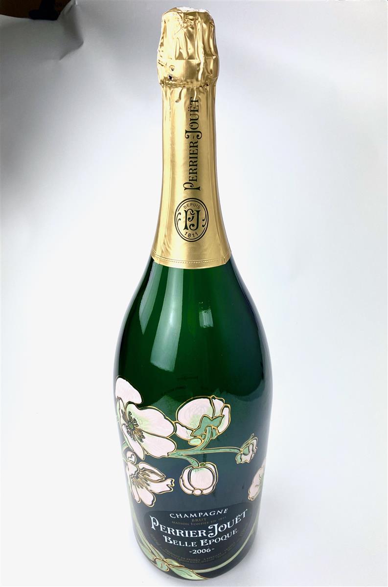 1x Perrier Jouet Champagne empty bottle display bottle 6l Belle Epoque