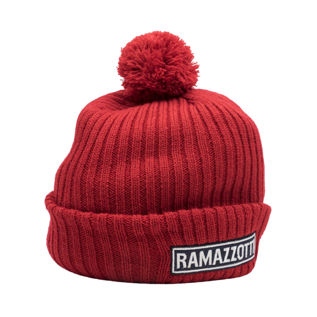 1x Ramazzotti liqueur hat, red fabric with pompom – View 2
