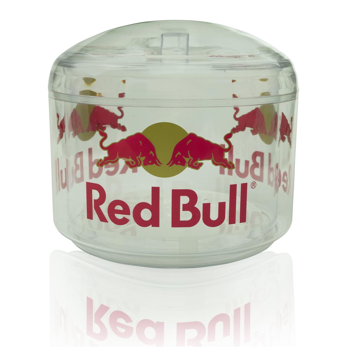 1x Red Bull Energy Cooler Ice Box, transparent, 10 l