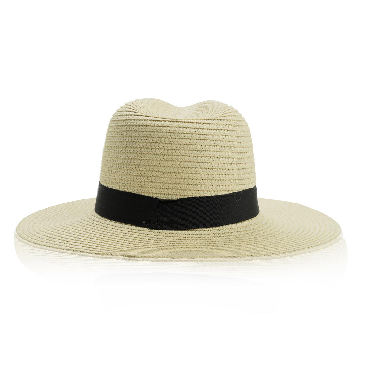 1x Ron Centenario Rum Straw Hat, natural with black band – View 3