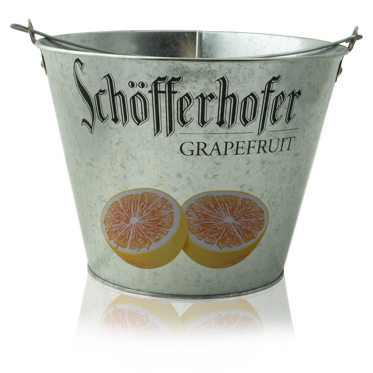 1x Schöfferhofer Beer Bucket Grapefruit 5l Metal