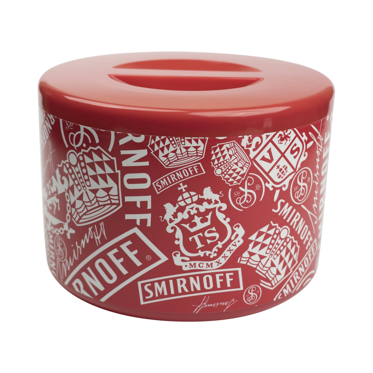 1x Smirnoff Vodka Cooler Ice Box Round Red – View 3