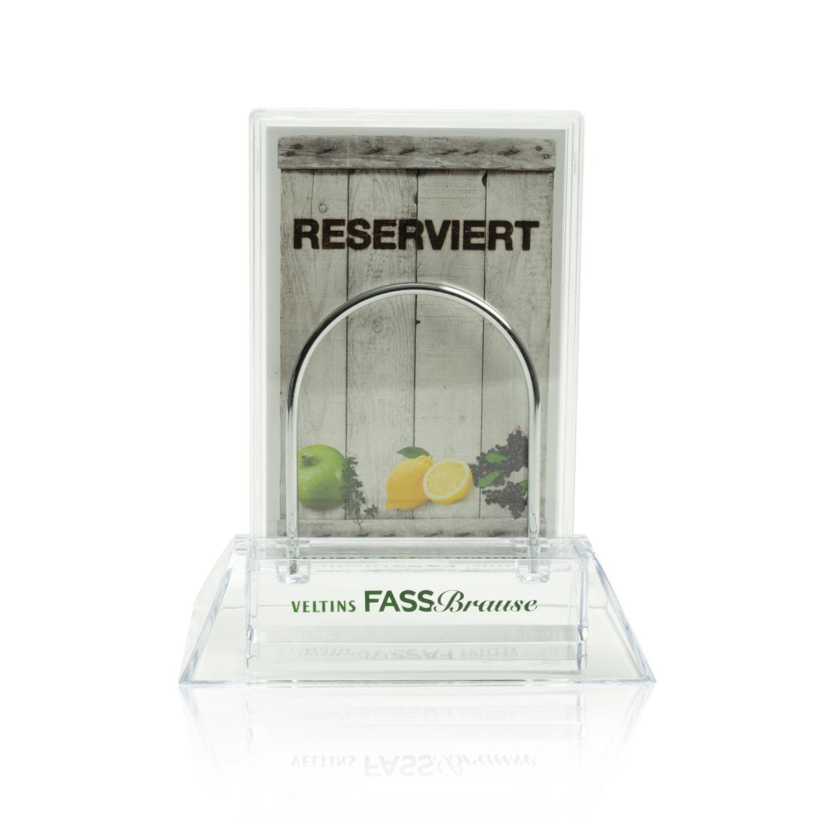 1x Veltins Beer Table Display Fassbrause + Reserved Holder
