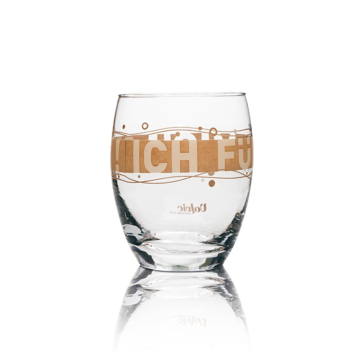 1x Volvic Water Glass Edition 2010 Tumbler brown – View 3