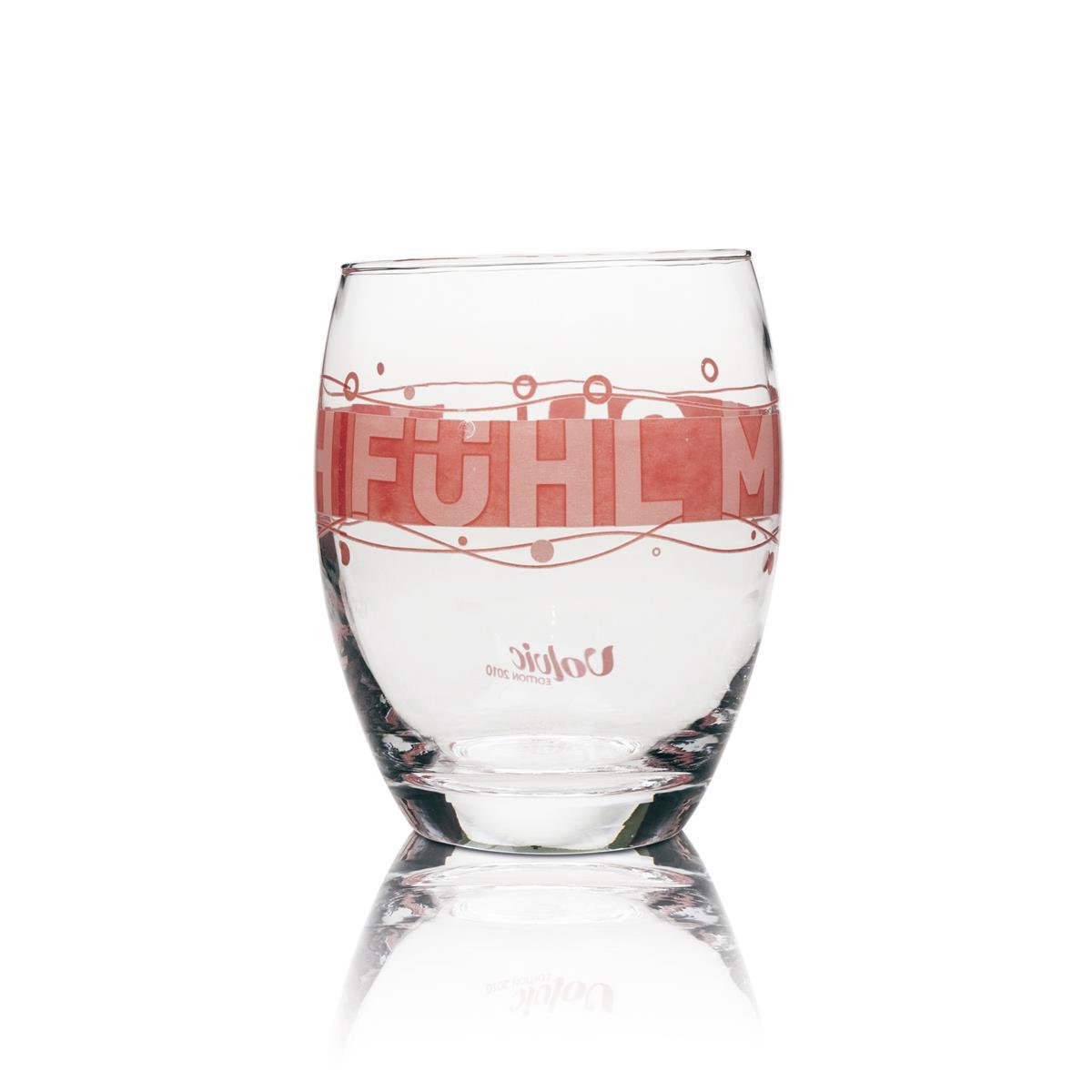 1x Volvic Water Glass Edition 2010 Tumbler pink – View 3