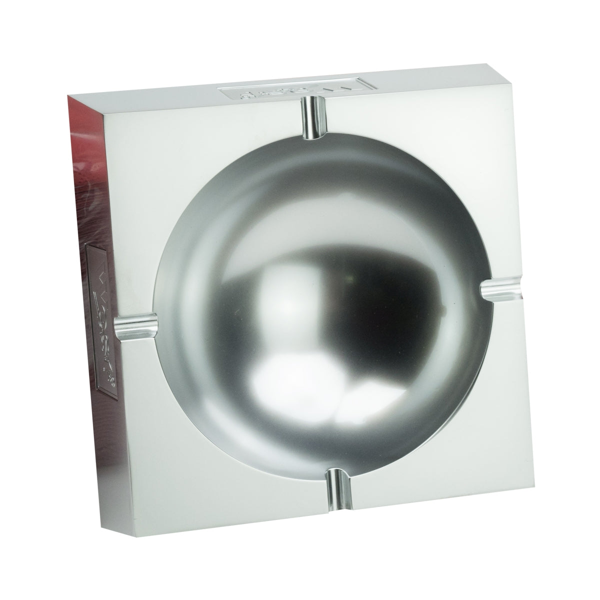 1x West Cigarette Ashtray Silver 14x14 – View 3